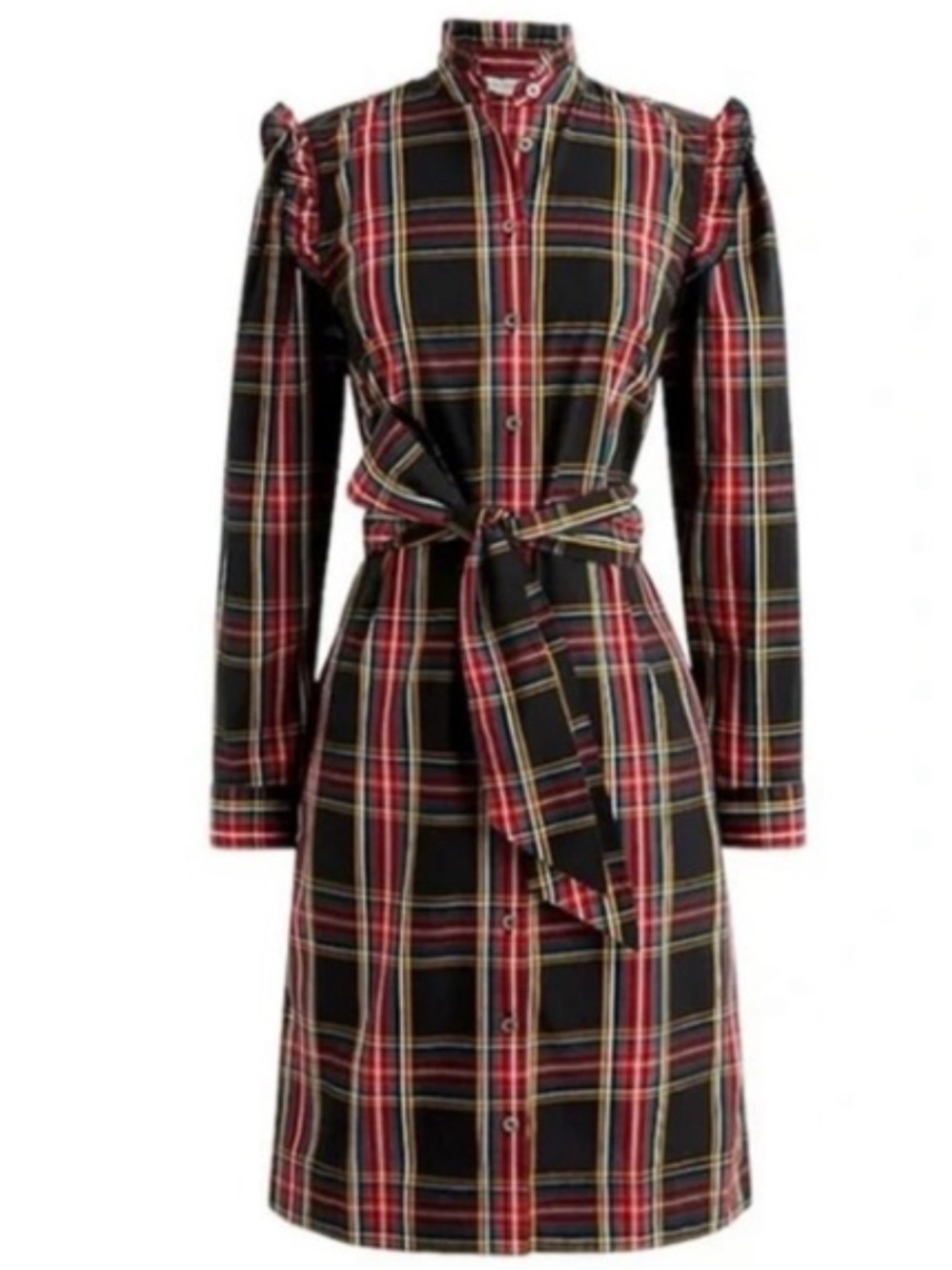 J. Crew Factory Stewart Tartan
Plaid Belted Shirtdress